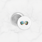 Pin Badges Buttons Summer & Beach Sunglasses Size 37mm
